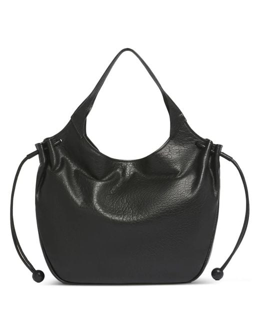 Marni Black Leather Trunkaroo Soft Medium Tote Bag