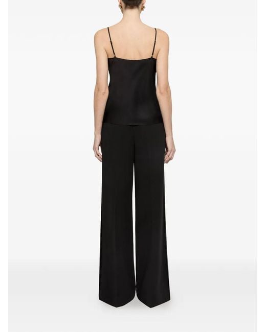 Nissa Black Tulle Insert Top