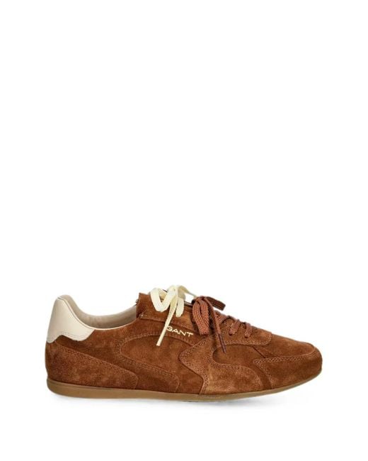 Gant Brown Baskets Sperly En Daim