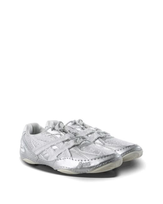 Asics White Hypersync Metallic Sneakers