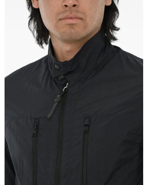 Woolrich Black Zip-Up Drawstring Jacket for men