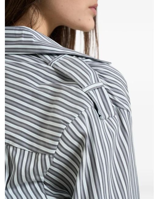 IRO Gray Striped Shirt