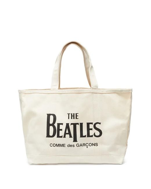 Comme des Garçons White X The Beatles Tote Bag