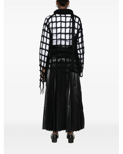 Jersey de punto flojo Junya Watanabe de color Black
