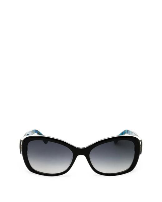 Kate Spade Black Elowen Oval-Frame Sunglasses