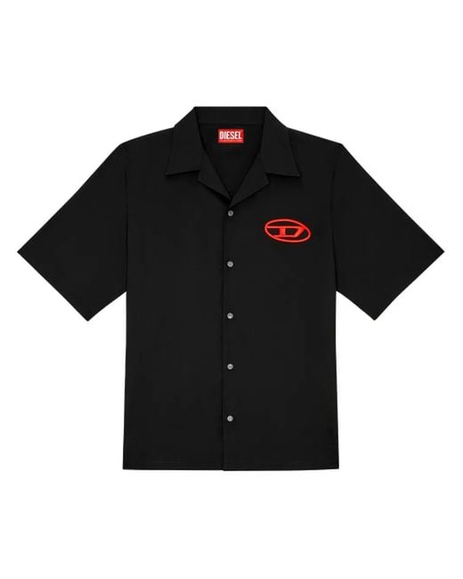 DIESEL S-Mac Hemd Aus Bio-Baumwolle in Black für Herren