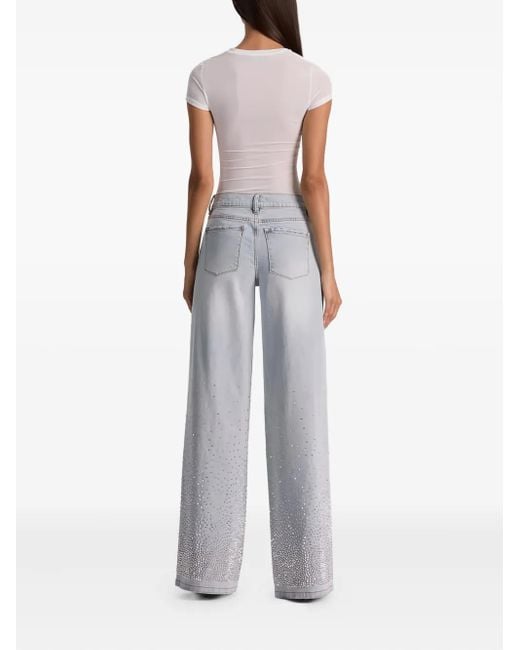 Alice + Olivia Gray Amazing Embellished Jean