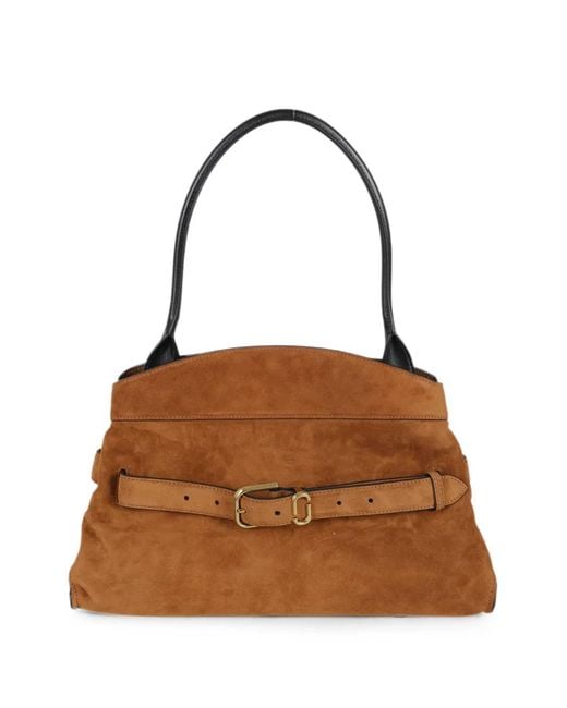Marc Jacobs Brown Dakota Suede Satchel Bag