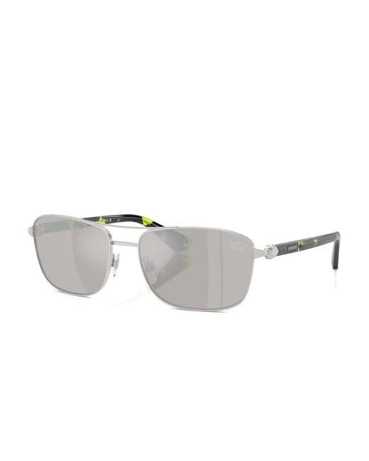 Burberry Gray Pilot-Frame Sunglasses for men