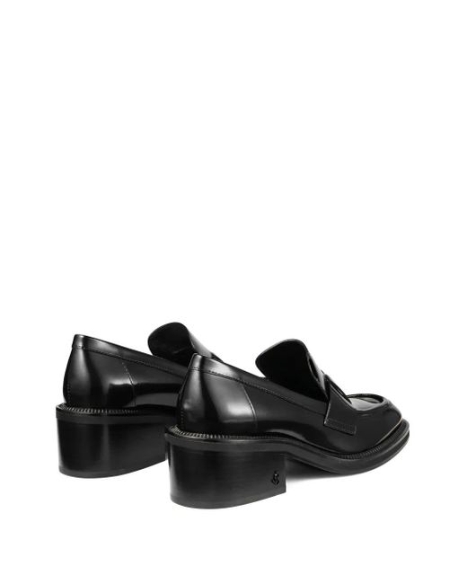 Jimmy Choo Black Tylor Loafer mit Blockabsatz 50mm