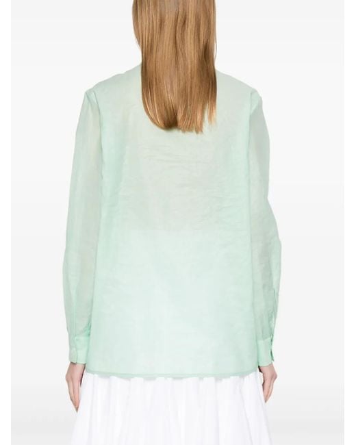 Manuel Ritz Green Sheer Shirt