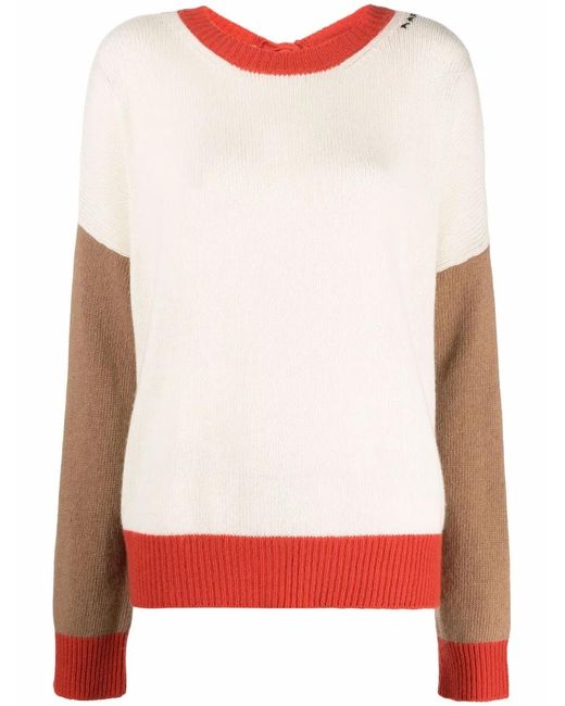 Pull Noué Au Dos Marni en coloris Multicolor