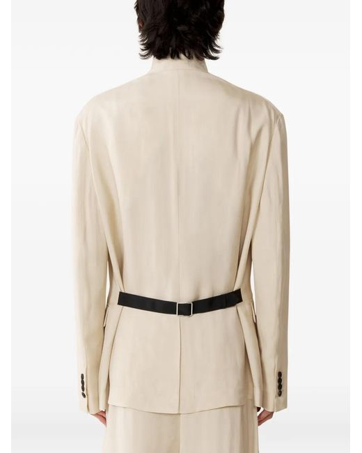 Lanvin Natural Button-Fastening Blazer for men