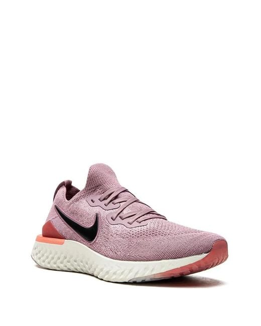 Nike Pink Epic React Flyknit 2 "Plum Dust//Ember Glow" Sneakers