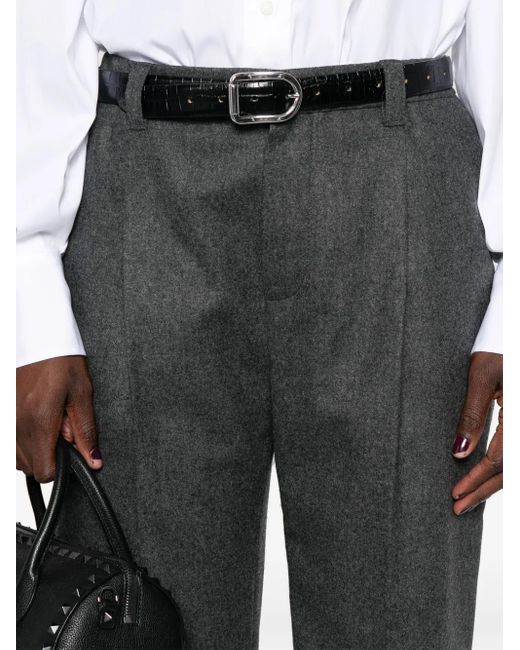 Brunello Cucinelli Cropped Broek in het Gray