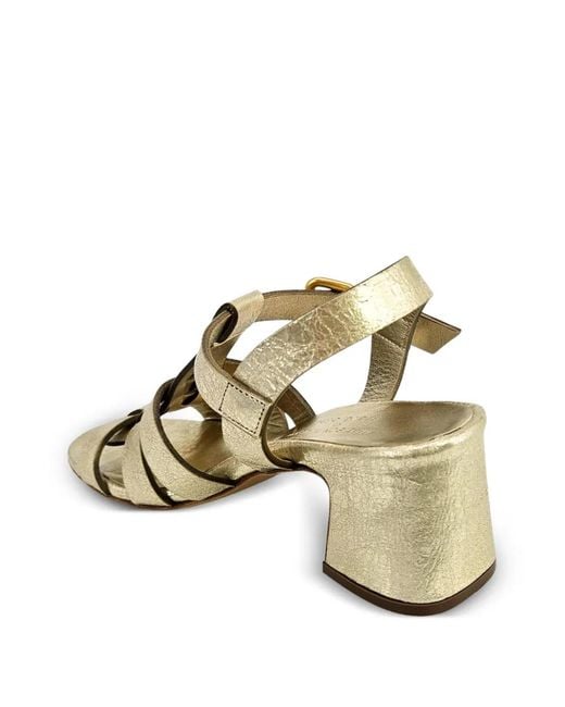 Madison Maison Metallic Gladiator Block-Heel Sandals