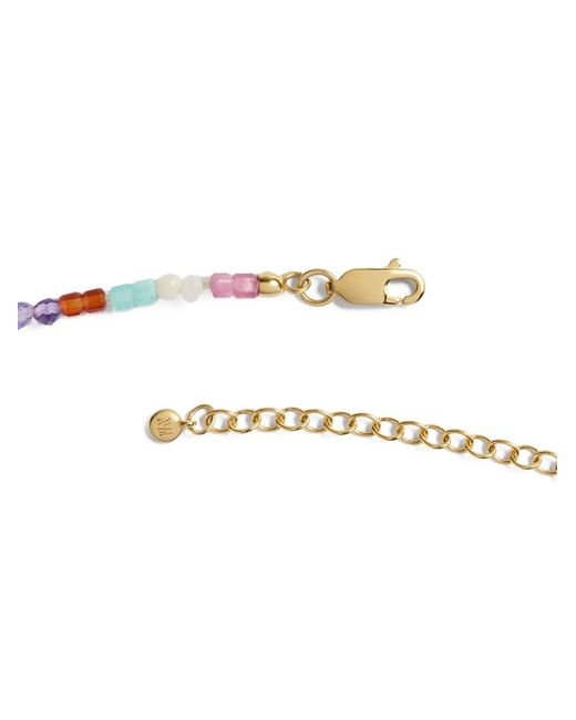 Monica Vinader Metallic Freedom Beaded Gemstone Necklace