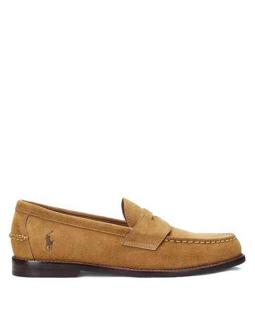 Polo Ralph Lauren Brown Alston Suede Loafers for men