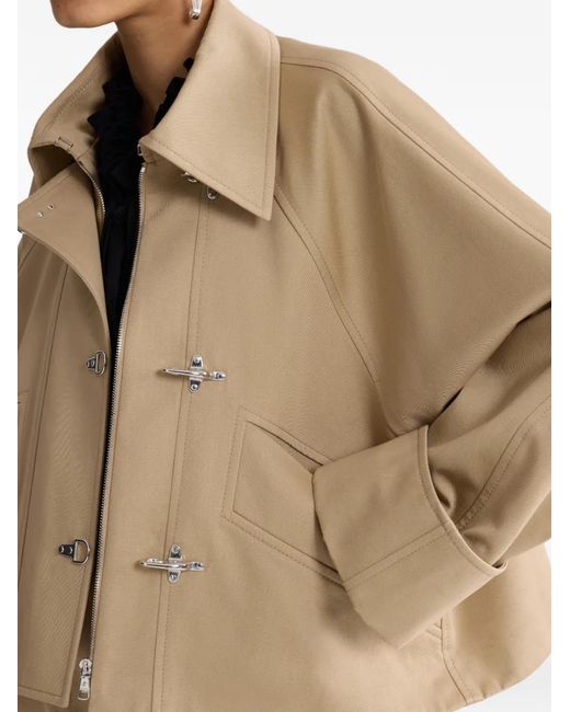 Patou Natural Oversized Cropped Jacket
