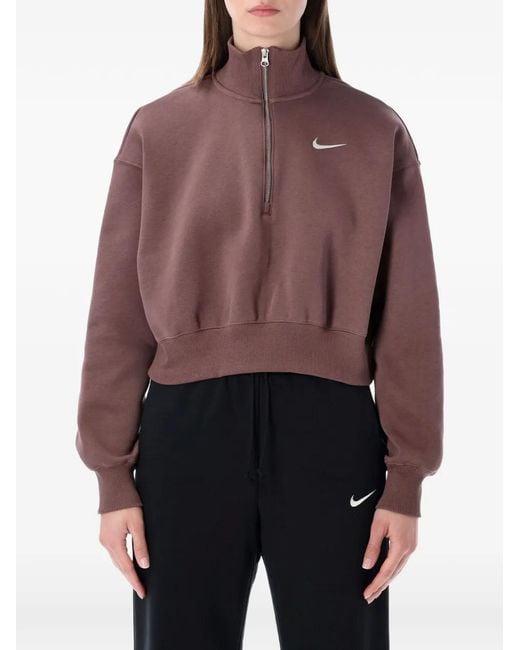 Nike Purple Half-Zip Sweatshirt
