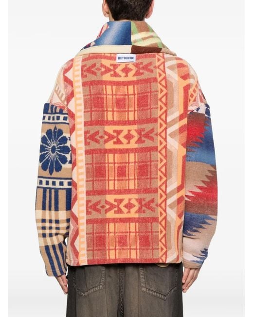 GALLERY DEPT. Red Retouche Rae Patchwork Cardigan