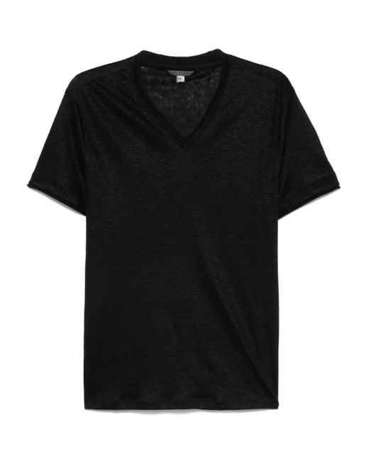 メンズ John Varvatos リネン Tシャツ Black