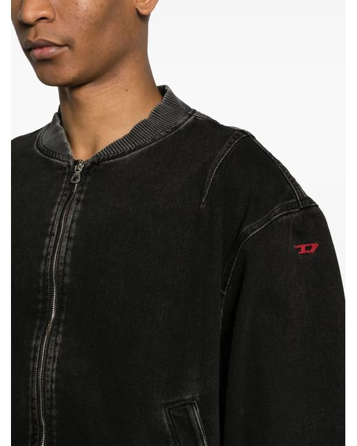 DIESEL Black Jackets for men