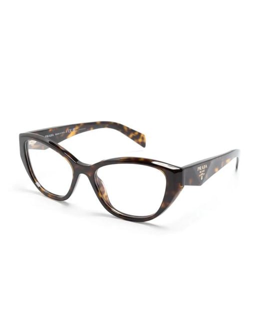 Prada Brown Cat-Eye Frame Glasses
