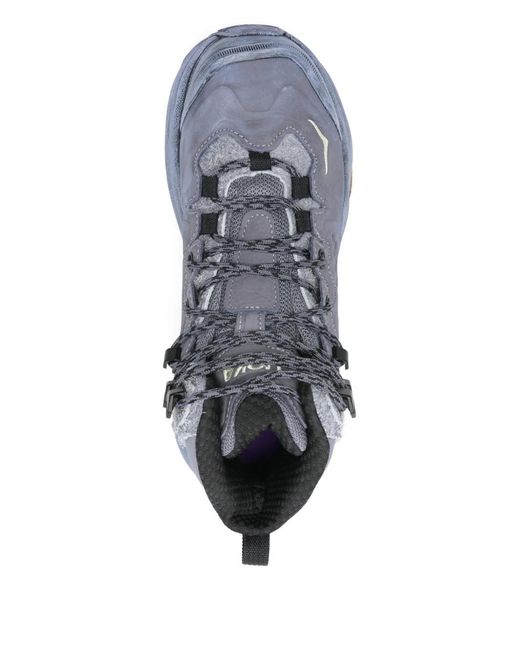 Hoka One One Blue Elite Terrain System Kaha 3 Gtx Lace-Up Sneakers