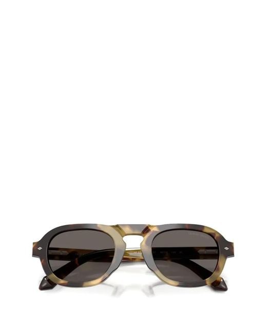 Giorgio Armani Gray Logo-Detail Sunglasses for men