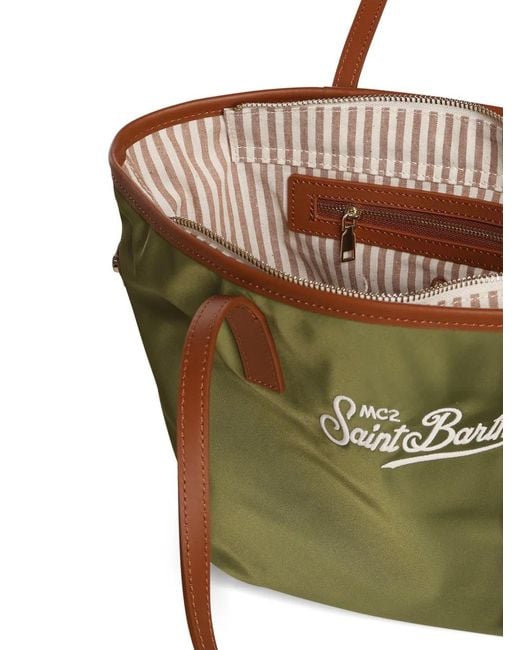 Mc2 Saint Barth Green Medium City Double-Handle Tote Bag