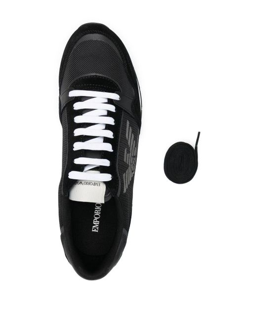 emporio armani black sneakers