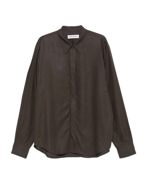 Our Legacy Gray Evening Shirt for men