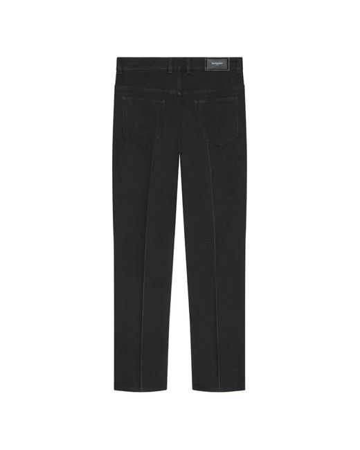Vaqueros Rectos Con Efecto Arrugado Givenchy de hombre de color Black