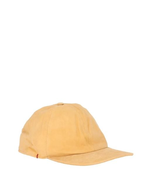 Isaia Natural Leather Baseball Cap for men