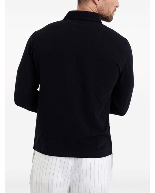 Brunello Cucinelli Klassisches Poloshirt in Black für Herren