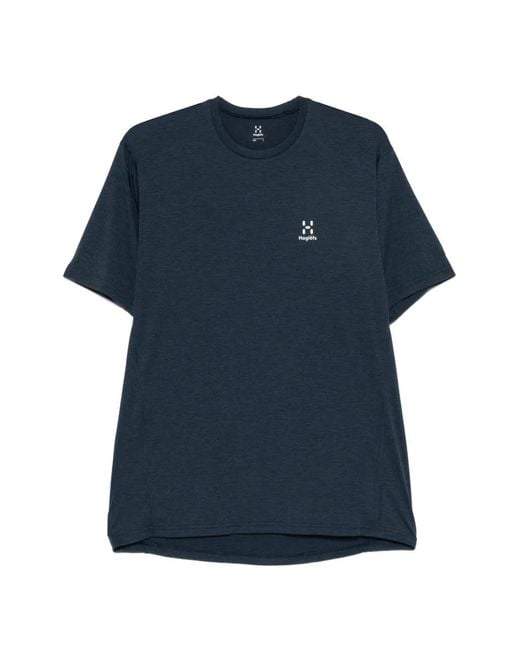 Haglöfs Blue Logo-Print Short-Sleeve T-Shirt for men