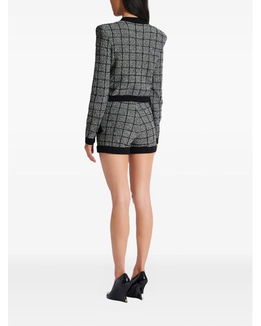 Balmain Black Button-Fastening Jacket