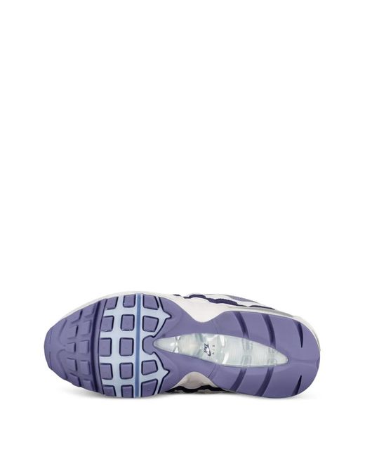 Nike White Baskets Air Max 95 Big Bubblue