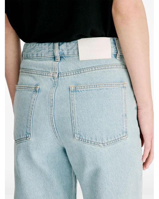 Loulou de Saison Blue Mico Wide-Leg Jeans