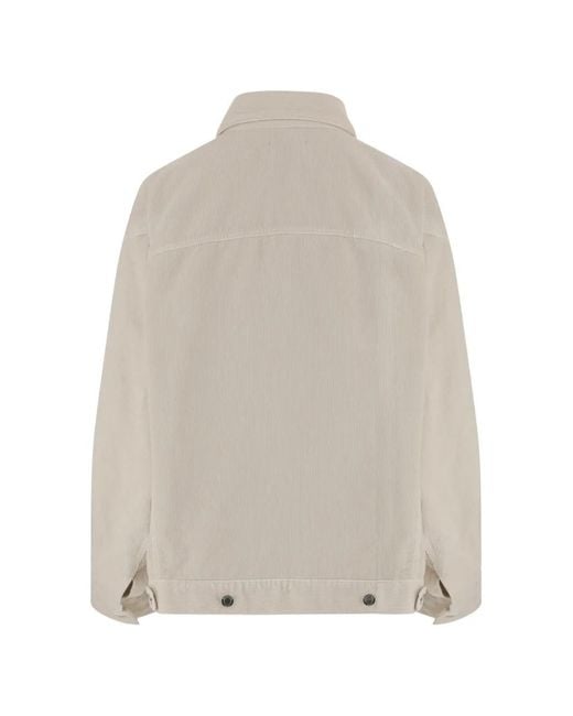 Haikure White Ribbed-Knit Jacket