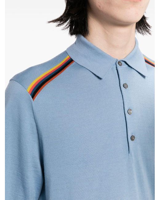 paul smith artist stripe polo