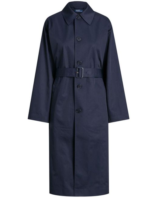 Polo Ralph Lauren Blue Belted Trench Coat