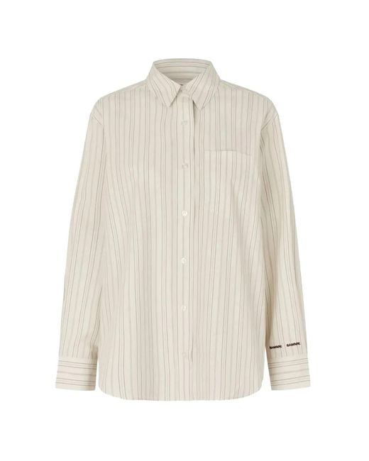 Samsøe & Samsøe Salova Blouse in het White