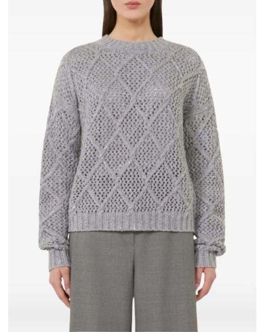Max Mara Gray Sweaters