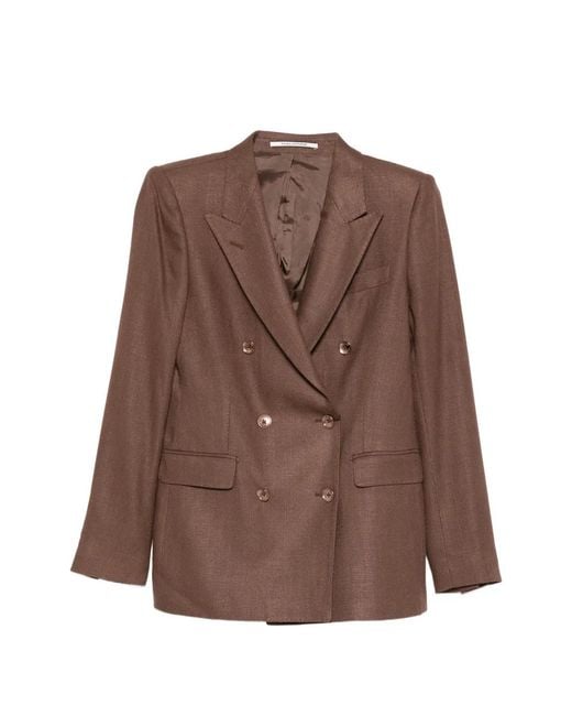 Blazer Doppiopetto di Tagliatore in Brown