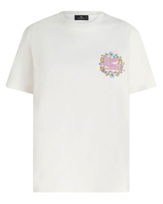 Etro Pegaso Tシャツ White