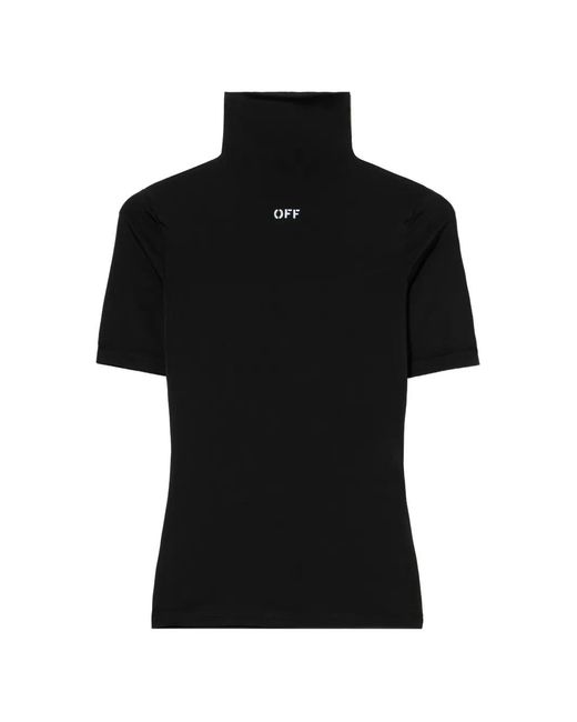 Off-White c/o Virgil Abloh Black Off Stamp Second Skin Turtle-Neck Top