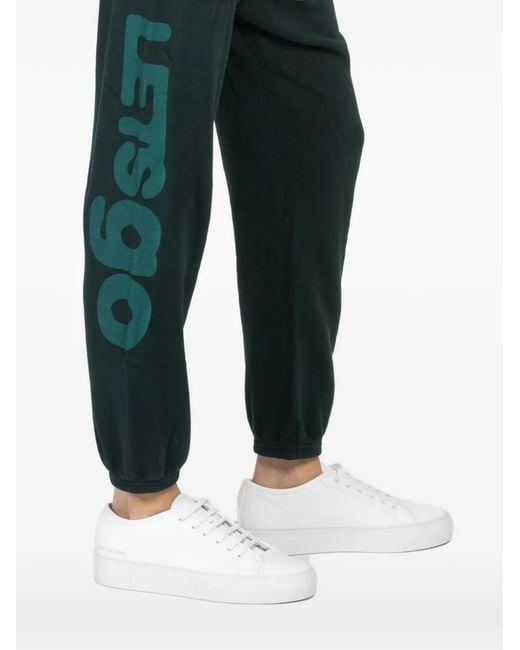 Freecity Green Logo-Print Track Pants