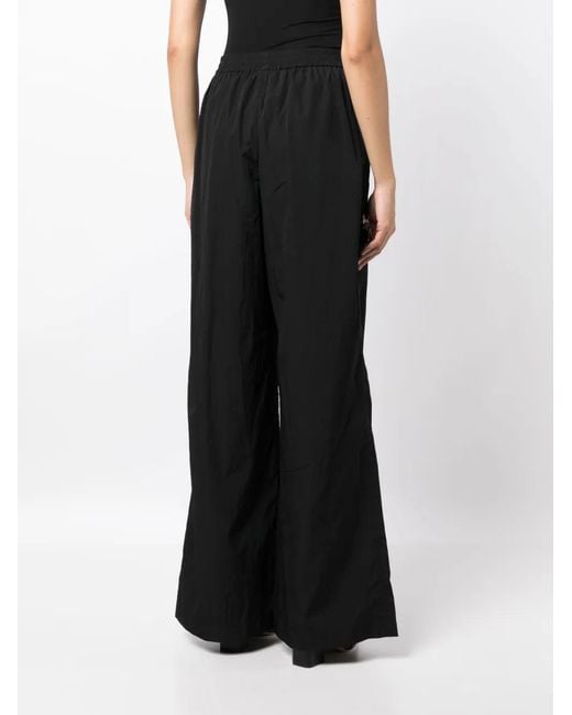 Area Black Crystal-embellished Wide-leg Trousers